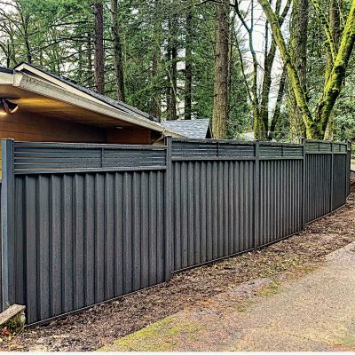 Steel Privacy good Neighbor fencing